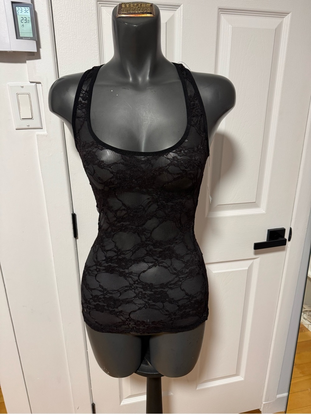 Black Lace Racerback Camisole Tank - Women Intimates